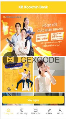 App Vay Giao Diện KB Kookmin Bank