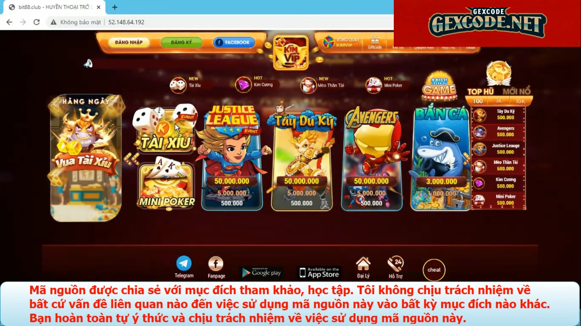 Hướng dẫn cài đặt Game Bài KIMVIP